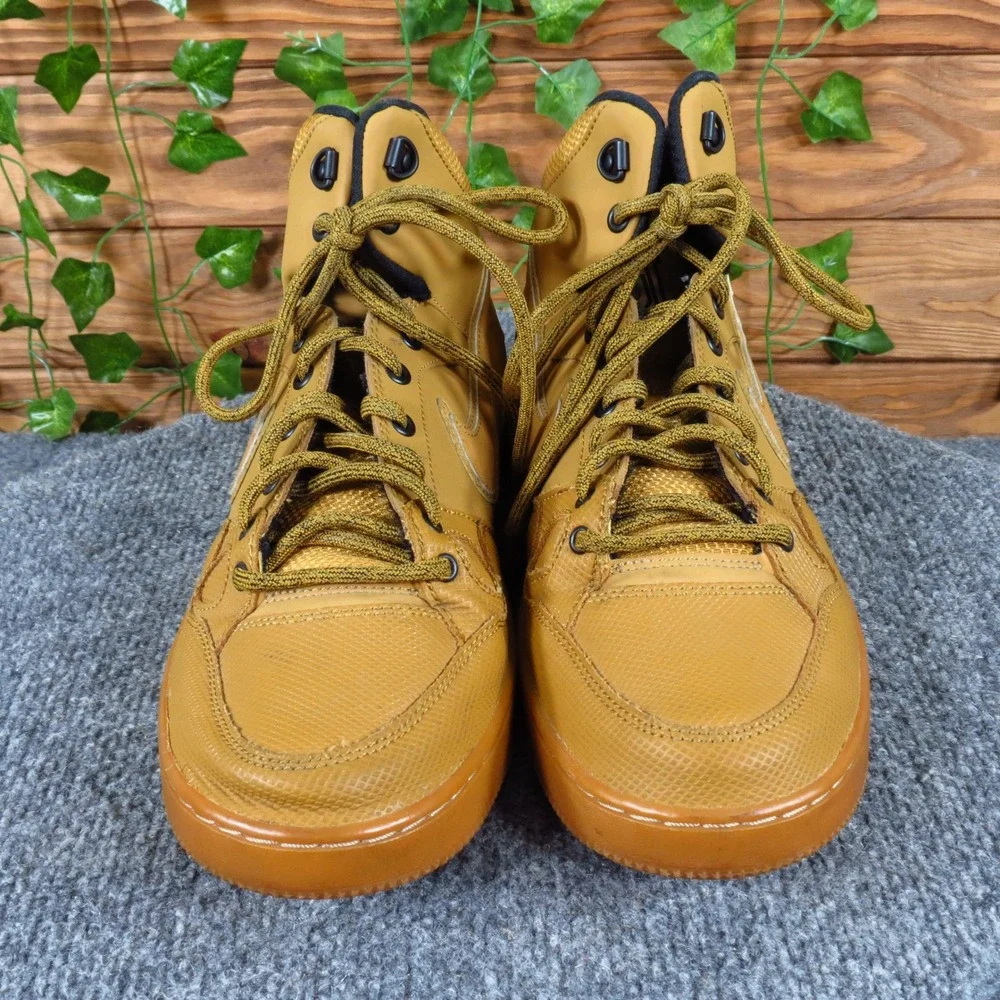 Nike Son of‎ Force Mid Winter Mens Sneakers Size 9.5 Casual Shoes Wheat Gum